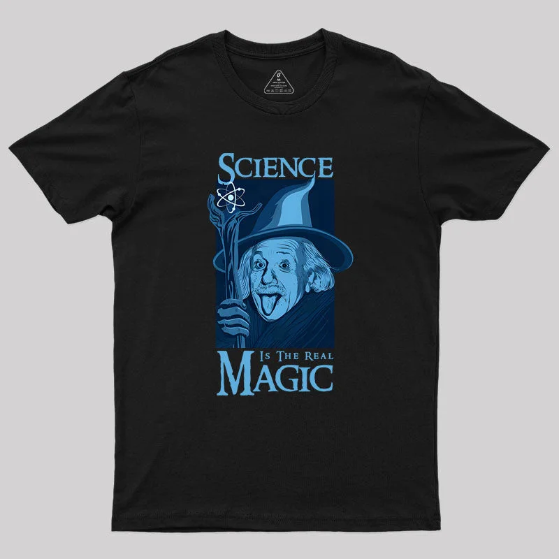Science Is The Real Magic V2 Geek T-Shirt Streetwear Style for 