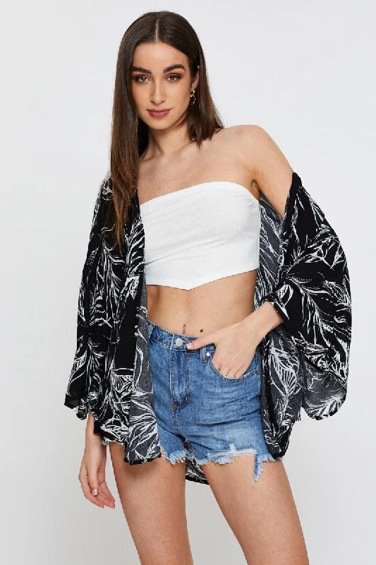 White Bandeau Top Sleeveless Gym