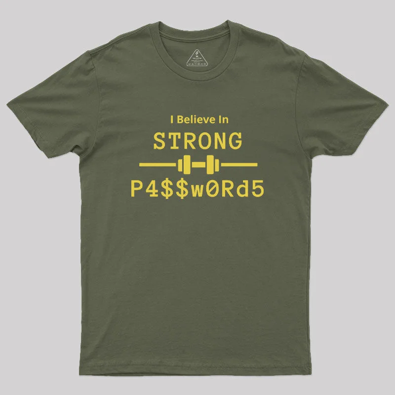 Strong Passwords Geek T-Shirt Classic Women's Tweed
