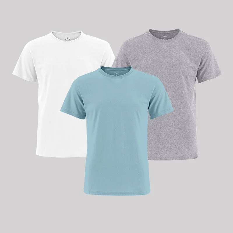 Geeksoutfit Essential T-Shirts - Fresh Shades - 3 Pack Stylish Women's Tropical 