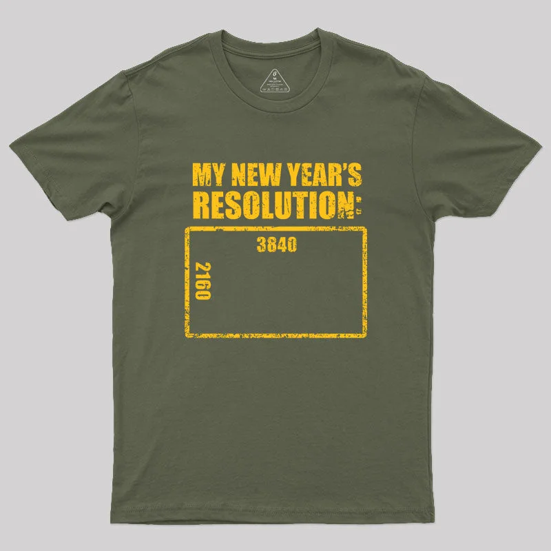 4K Resolution Geek T-Shirt garde