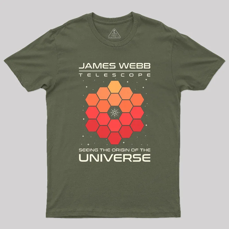 James Webb Telescope JWST Geek T-Shirt Earthy Women's Hemp - based