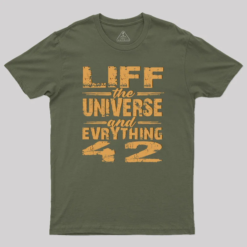 Life, The Universe And Everything 42 Geek T-Shirt Cool Women's Skate