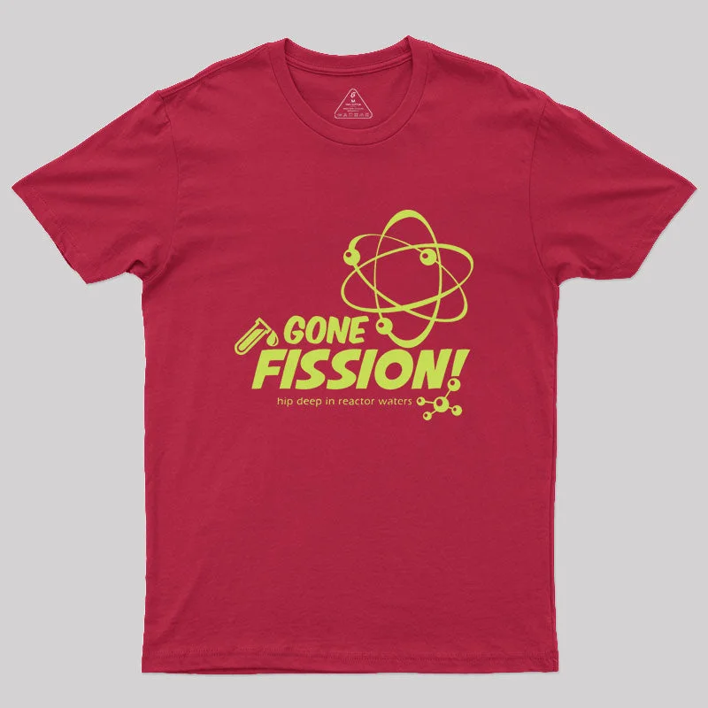 Gone Fission! punny with green ink Geek T-Shirt Dynamic Women's Moto