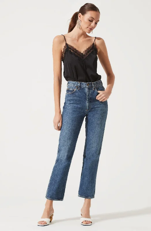 Copy of Lace Trim Cami Bodysuit Refined Women's Velvet