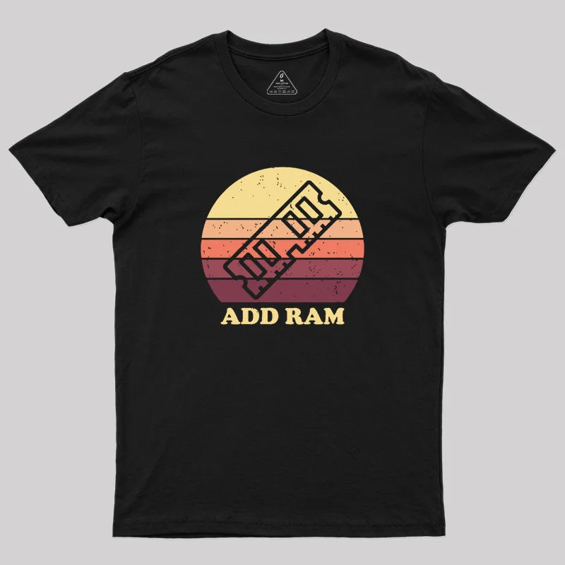 Slow PC? Add RAM Geek T-Shirt Polished Women's Silk