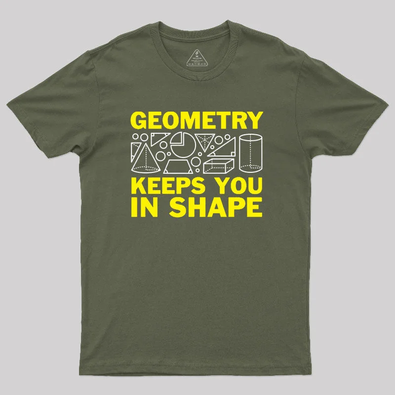 Geometry Keeps You In Shape Geek T-Shirt Cozy Women's Sherpa - lined