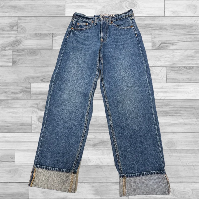 Jeans Wide Leg By Universal Thread In Blue Denim, Size: 4 Luxurious Women's High -  end