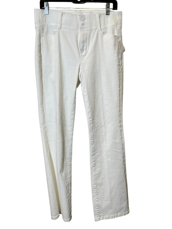 Jeans Boot Cut By Apt 9 In White, Size: M Cozy Women's Sherpa - lined
