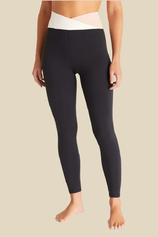 Contrast Crossover 7/8 Leggings Bohemian Women's Free