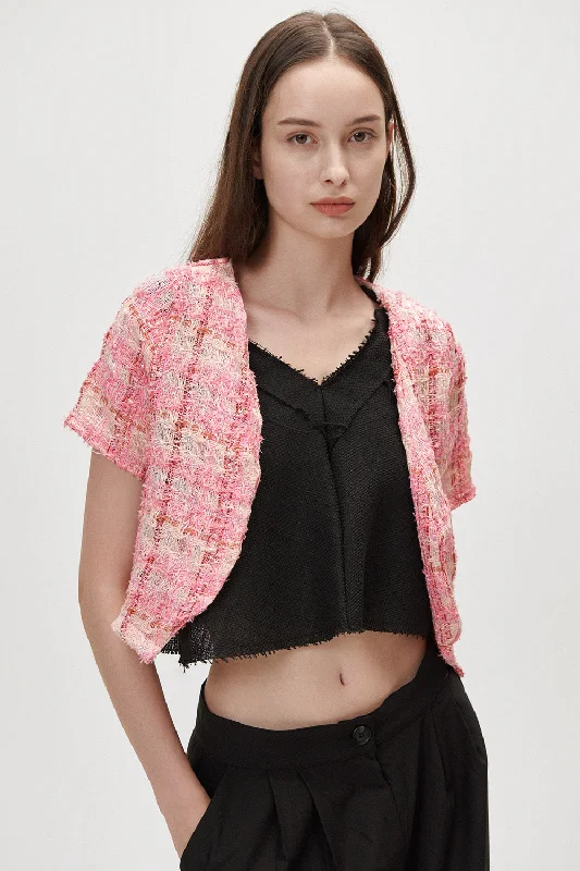 Allira Tweed Cropped Jacket Gym