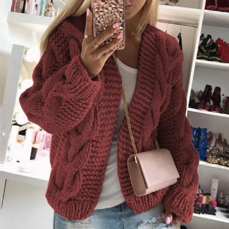 KALI CABLEKNIT CARDIGAN British Gentlewoman Style