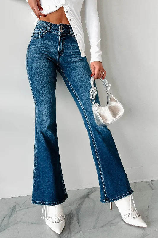 Harry Non-Distressed High Rise Kancan Flare Jeans (Medium) Country