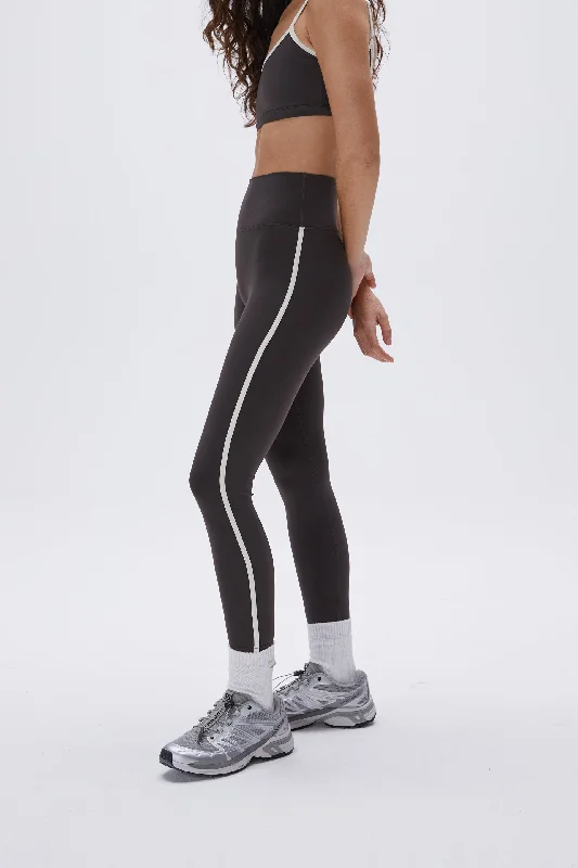 Ultimate Piping Leggings - Coffee Bean/Cream Trendy Women's 