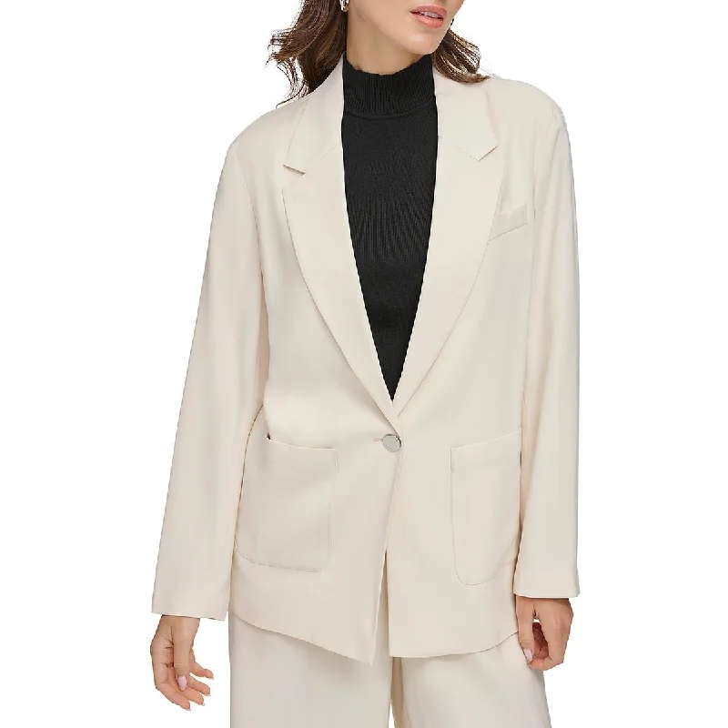 DKNY Womens Office Business One-Button Blazer Refined Women's 