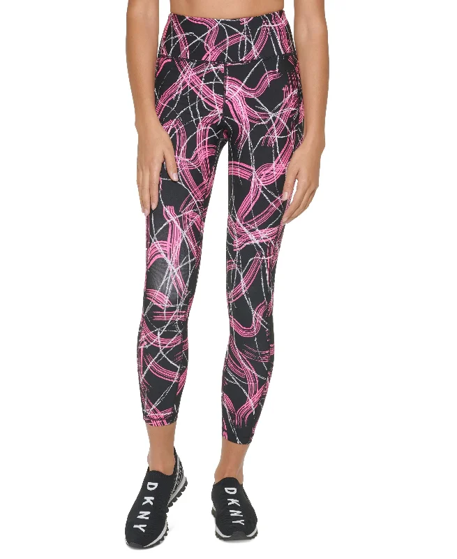 DKNY Sport Electric Shock Printed 7/8 Leggings Luxurious Women's High -  end