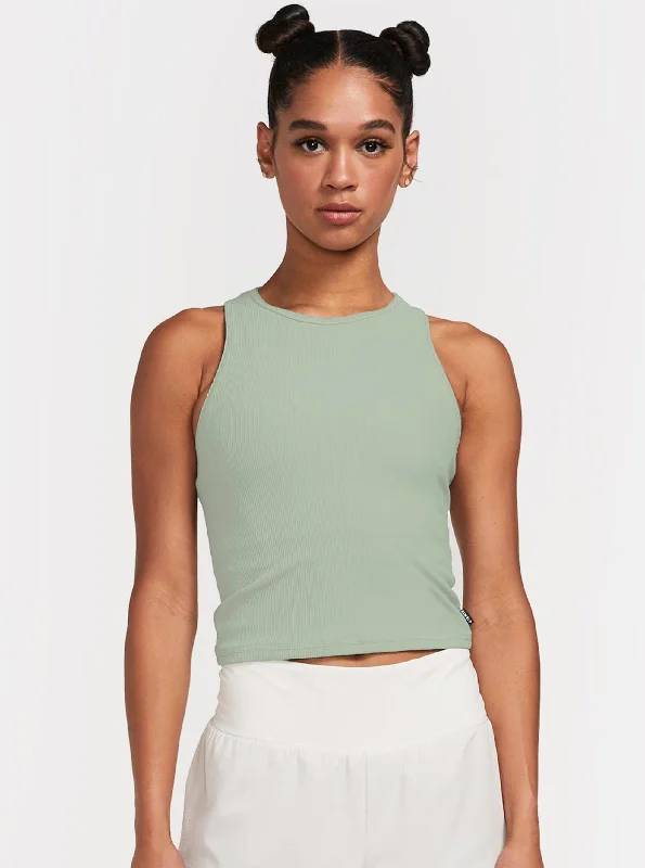 ALRN Rib Crop Tank - Fern Refined Women's Velvet