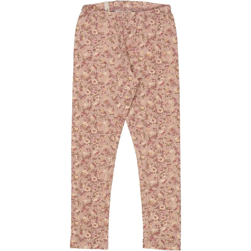 Jersey Leggings - rose snow flowers Women