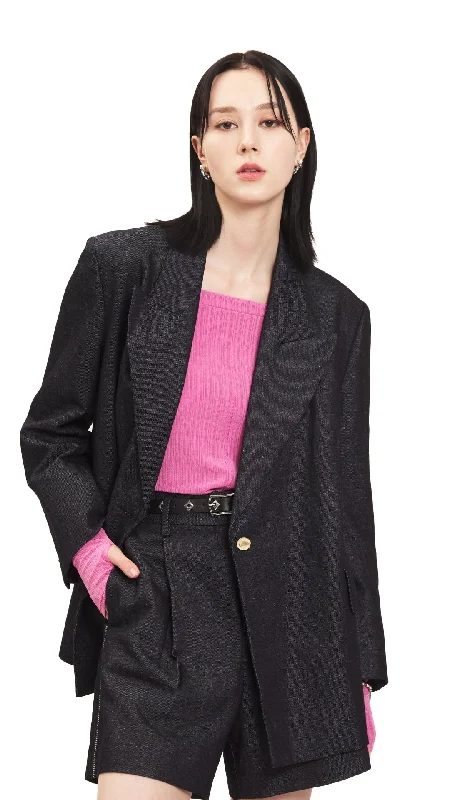 Denim Blazer Youthful Women's Pop
