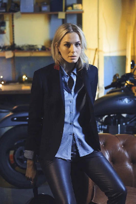 Club Blazer Woman Navy Sleek Women's 