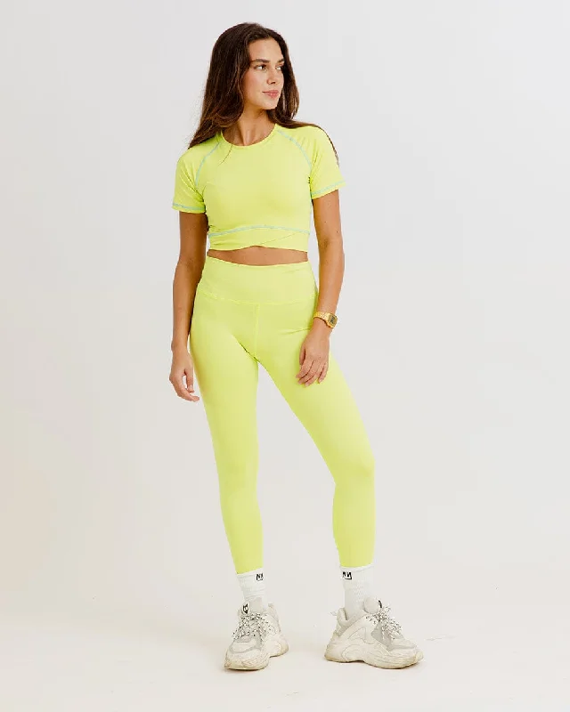 Seamless Lime Leggings Modern Women's 