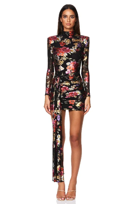 Electric Floral LS Mini Minimalist Women's Casual