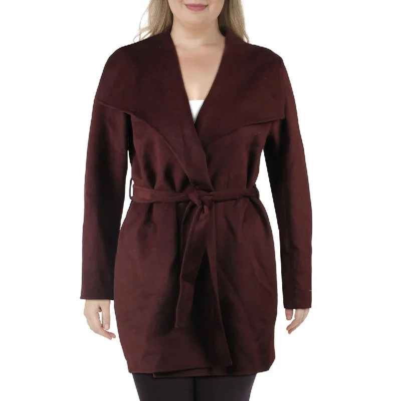 Tahari Womens Winter Wool Blend Wrap Coat Unique Women's Upcycled