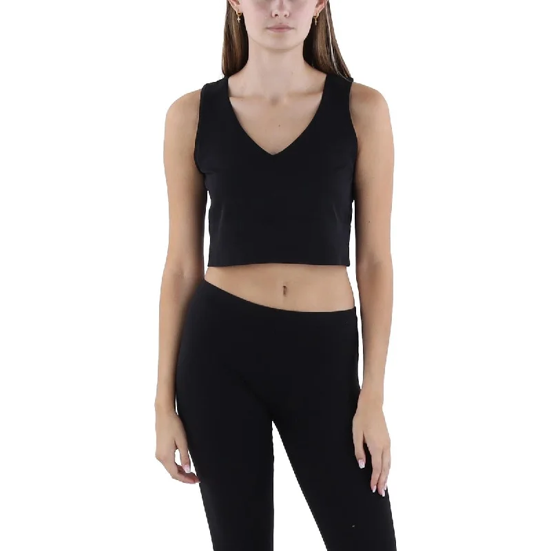 Spanx Womens Fitness Workout Crop Top Refined Women's Hand - crafted