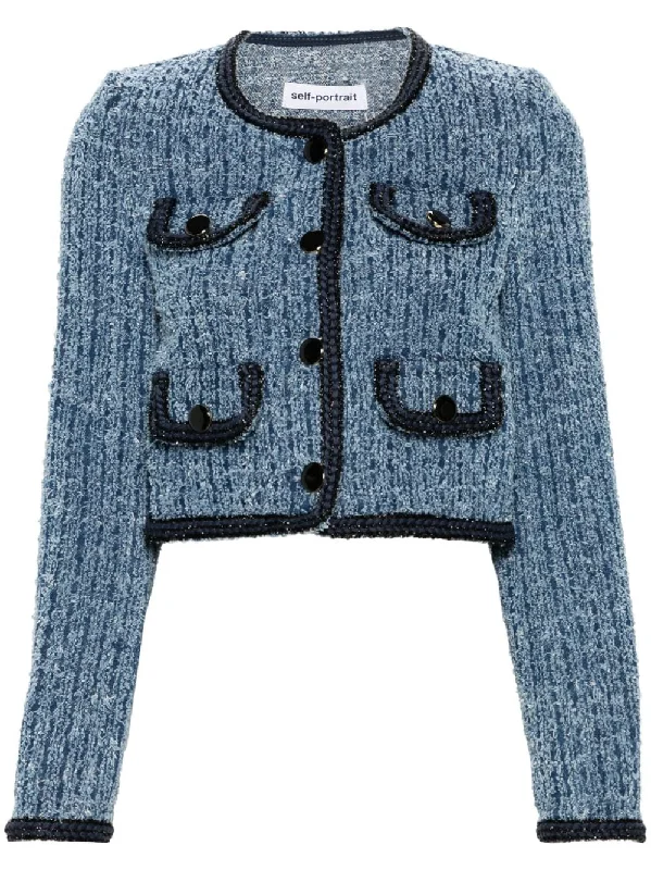 Self-Portrait Women's Jackets blue Sophisticated Women's 