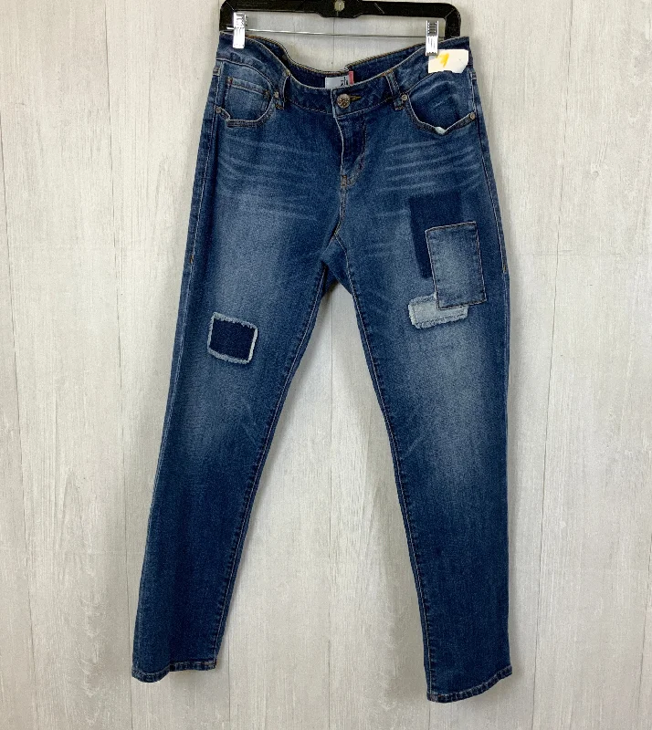 Jeans Boyfriend By Cabi In Blue Denim, Size: 8 Cashmere