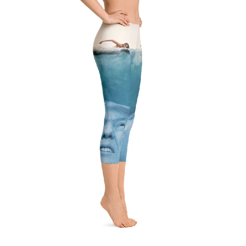 Trump Jaws Capri Leggings Vintage Women's 1970S 