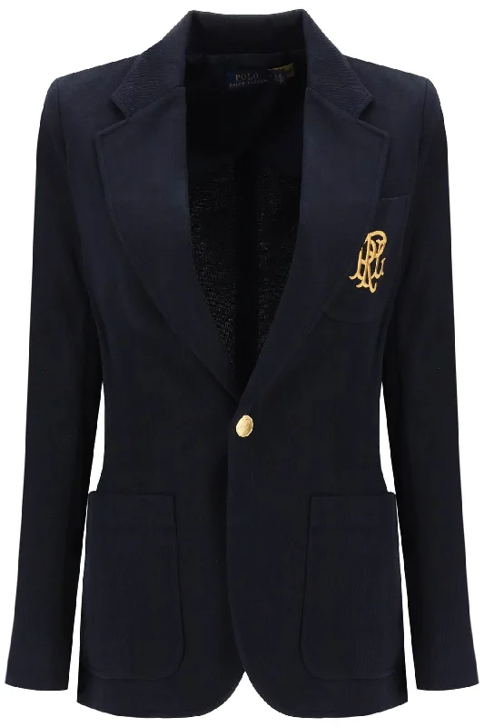 Polo Ralph Lauren Women's Double-Knit Blazer Rugged Women's Outdoor 