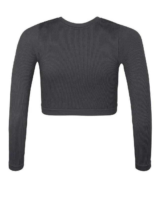 Evoke Slate Grey Long-Sleeved Top Tough Women's Military - inspired