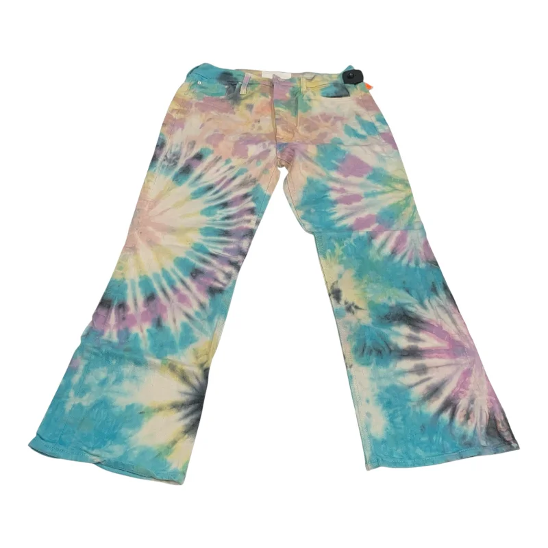 Jeans Straight By Mother In Tie Dye Print, Size: 10 Elegant Women's 