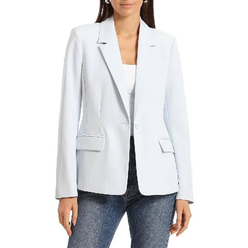 Bagatelle Womens Solid Office One-Button Blazer Gym
