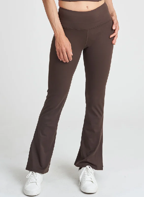 Side Slit Flare Legging Practical Women's Quick - dry