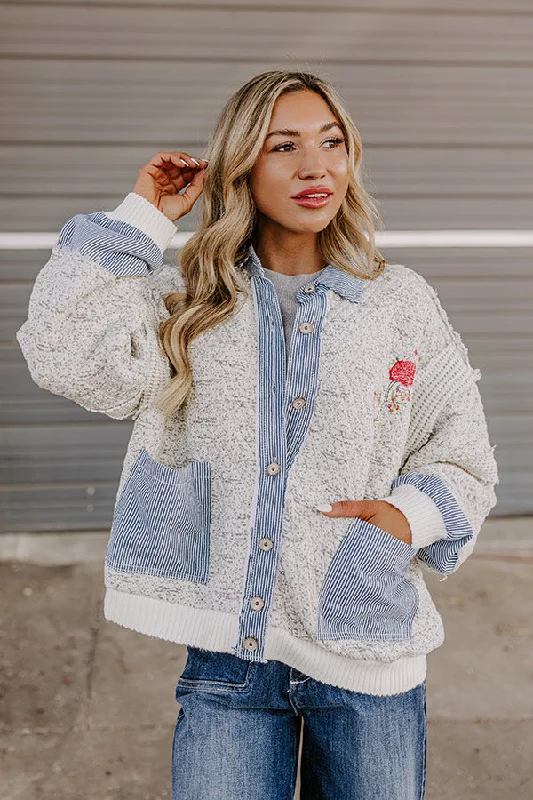Keeping Cozy Quilted Jacket in Ivory French