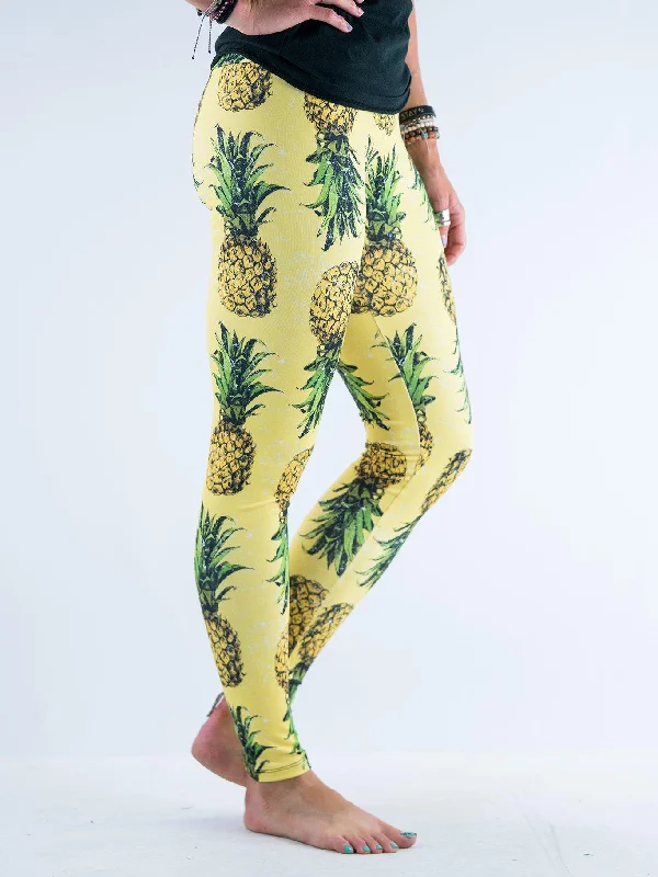 Pineapple Leggings Bold Women's Statement