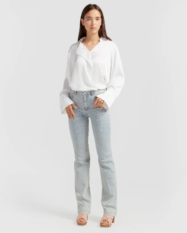Impossible Highs Bootleg Jeans Confident Women's High - fashion
