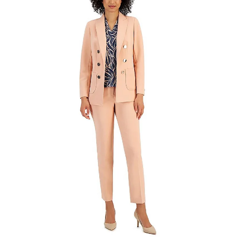 Anne Klein Womens Knit Long Sleeves Open-Front Blazer Modern Women's 