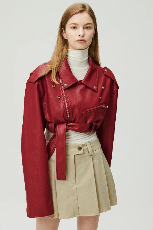 Emma Cropped Rider Jacket Traditional Women's Wool