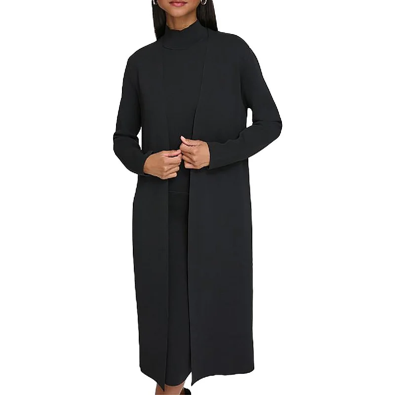 Calvin Klein Womens Solid Cardigan Open-Front Blazer Rugged Women's Outdoor 