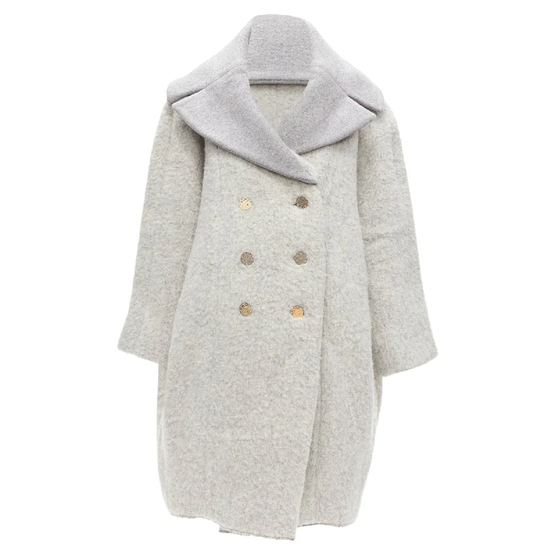 Celine Phoebe Philo wool alpaca on coat Stylish Women's Tropical 