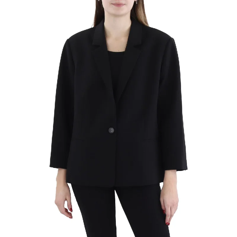 Vince Womens Solid Workwear One-Button Blazer Elegant Women's 