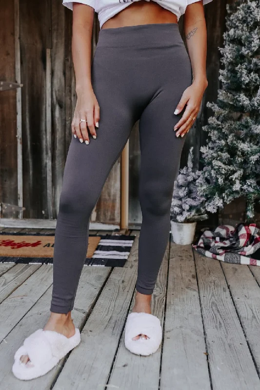 Fleece Lined Leggings Stylish Women's Neon