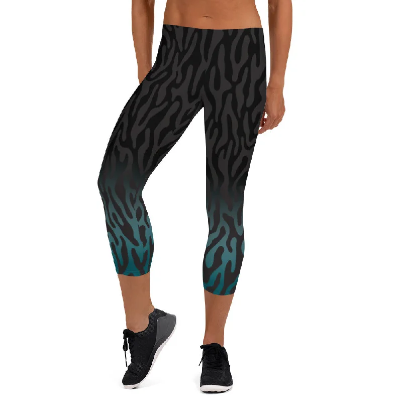 Teal Mernbrook Capri Leggings Sophisticated Women's 