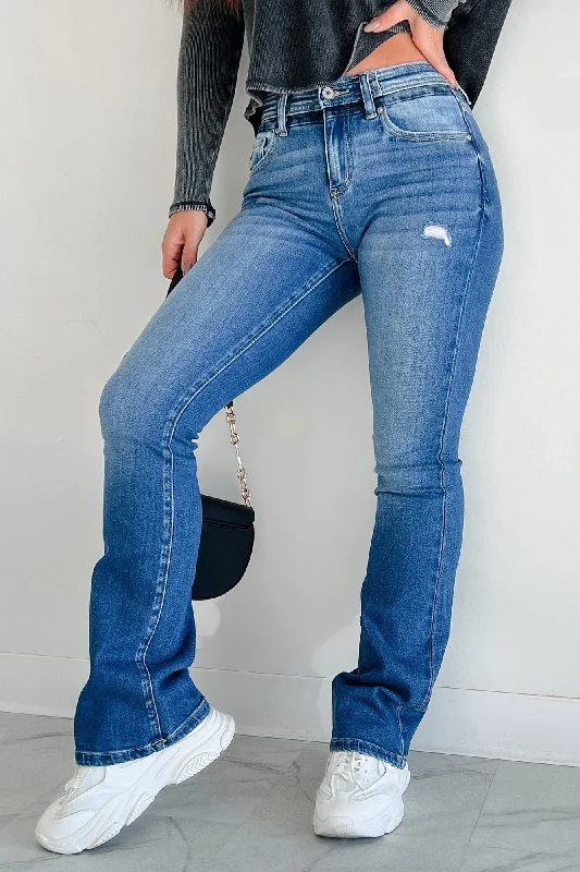 Cassandra Mid Rise Bootcut Kancan Jeans (Medium) Casual Women's Japanese 