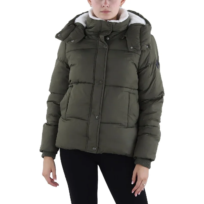 Steve Madden Womens Fleece Lined Quilted Puffer Jacket Youthful Women's Anime - inspired