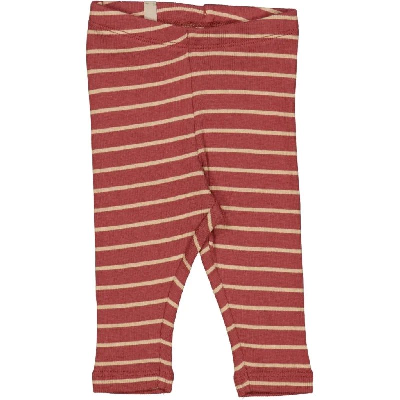 Rib Leggings - apple butter stripe Traditional Women's Wool