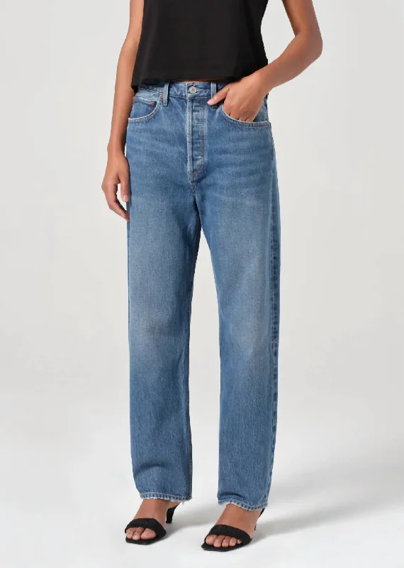 90S Mid Rise Jeans In Essence Tough Women's Military - inspired